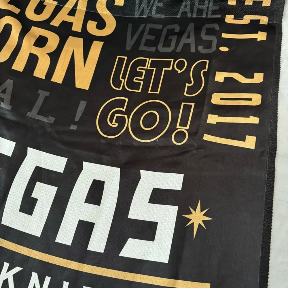 Evergreen Flag, Las Vegas Golden Knights, Fan Rules ES Gar, 18'' x 0.15'' inches